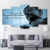 Buddha Insight - Religion 5 Panel Canvas Art Wall Decor