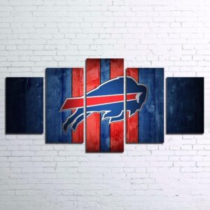Buffalo Bills Football - 5 Panel Canvas Art Wall Decor