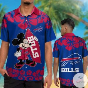 Buffalo Bills & Mickey Mouse Hawaiian Shirt