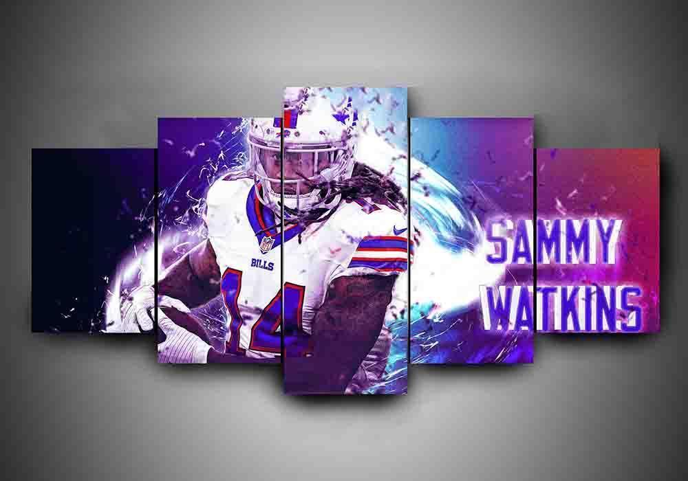 Buffalo Bills - Sammy Watkins - Sport 5 Panel Canvas Art Wall Decor Buffalo Bills - Sammy Watkins - Sport 5 Panel Canvas Art Wall Decor