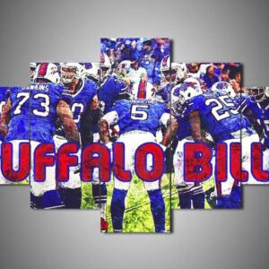 Buffalo Bills - Team - Sport 5 Panel Canvas Art Wall Decor