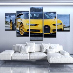 Bugatti Chiron - Automative 5 Panel Canvas Art Wall Decor