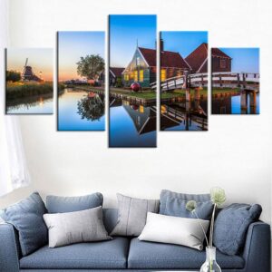 Building 1 - Nature 5 Panel Canvas Art Wall Decor