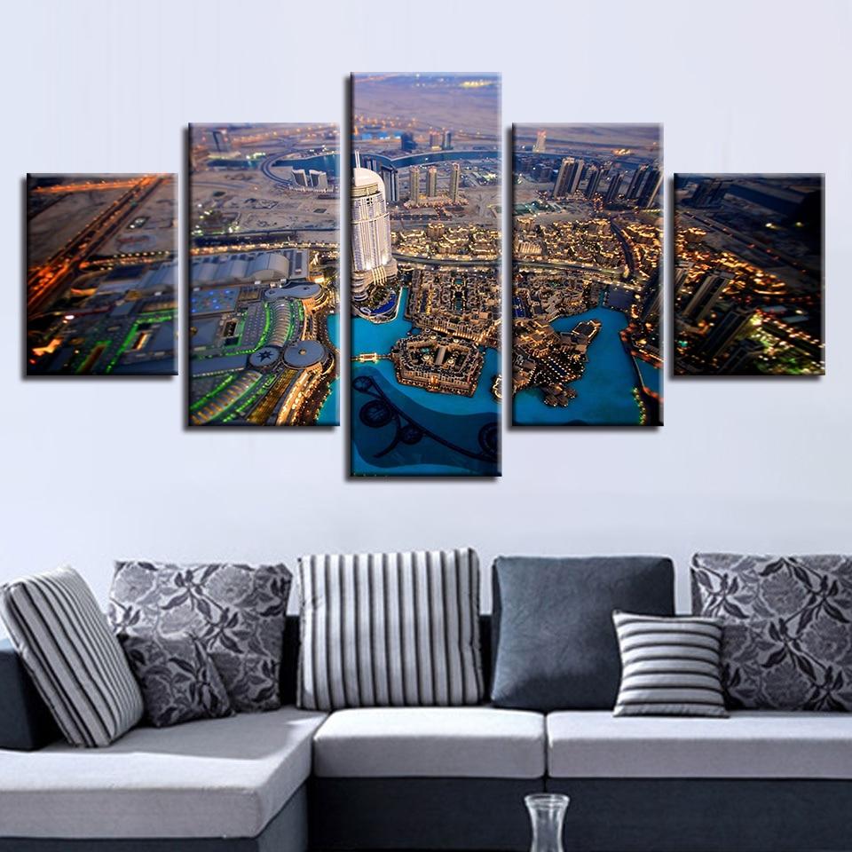 Building 11 - Nature 5 Panel Canvas Art Wall Decor Building 11 - Nature 5 Panel Canvas Art Wall Decor
