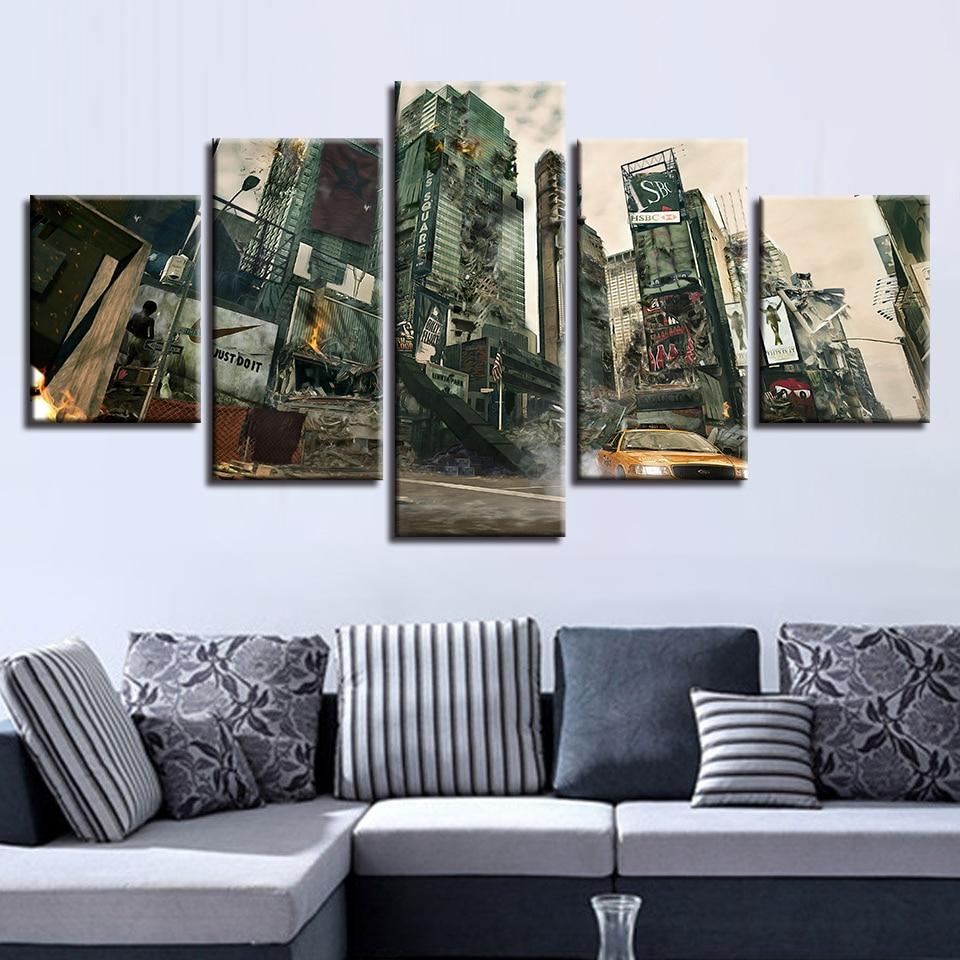 Building 13 - Nature 5 Panel Canvas Art Wall Decor Building 13 - Nature 5 Panel Canvas Art Wall Decor