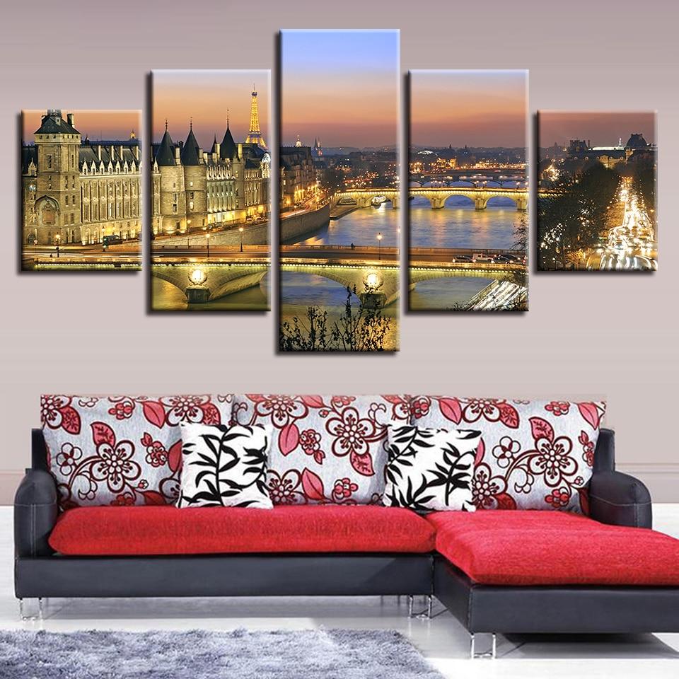 Building 14 - Nature 5 Panel Canvas Art Wall Decor Building 14 - Nature 5 Panel Canvas Art Wall Decor