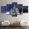 Building 2 - Nature 5 Panel Canvas Art Wall Decor