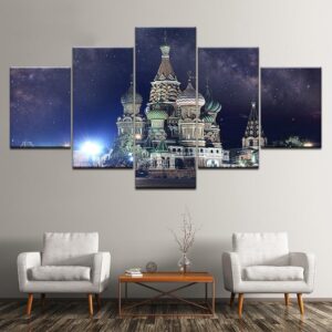 Building 2 - Nature 5 Panel Canvas Art Wall Decor
