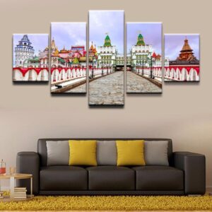 Building 4 - Nature 5 Panel Canvas Art Wall Decor