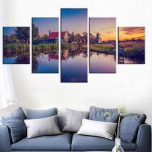 Building 5 - Nature 5 Panel Canvas Art Wall Decor