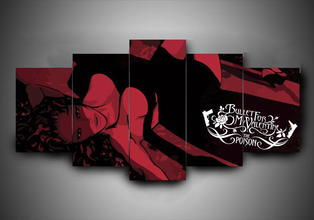 Bullet For My Valentine 1 - Music 5 Panel Canvas Art Wall Decor Bullet For My Valentine 1 - Music 5 Panel Canvas Art Wall Decor