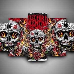 Bullet For My Valentine - Music 5 Panel Canvas Art Wall Decor