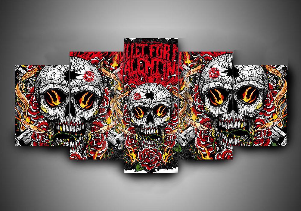 Bullet For My Valentine - Music 5 Panel Canvas Art Wall Decor Bullet For My Valentine - Music 5 Panel Canvas Art Wall Decor