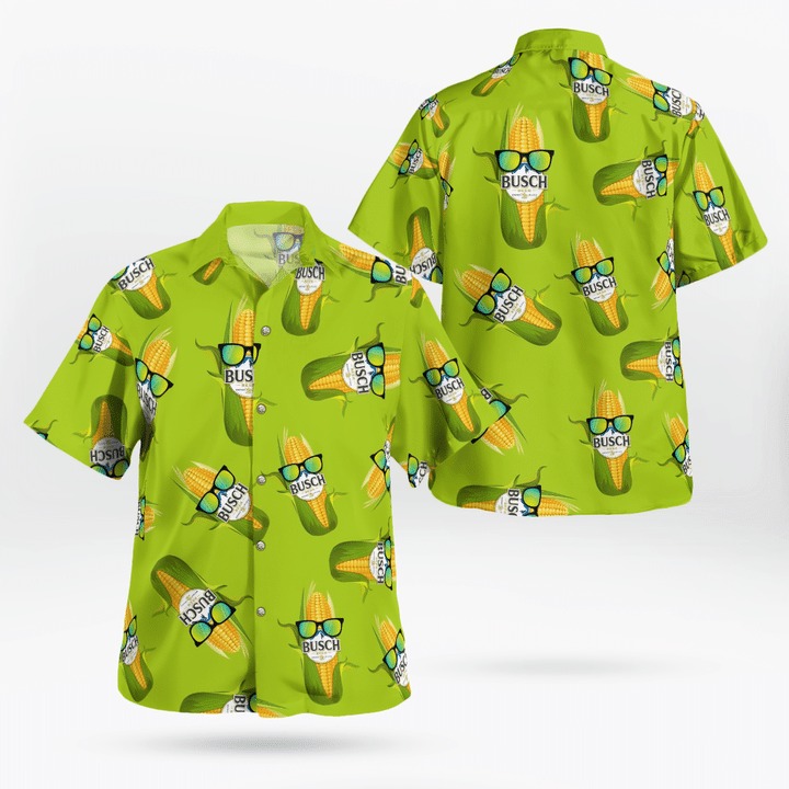 Busch Beer Corn Hawaiian Shirt Busch Beer Corn Hawaiian Shirt