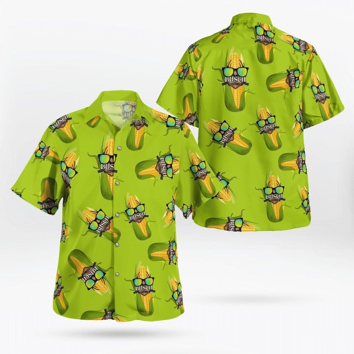 Busch Beer Trophy Can Corn Hawaiian Shirt Busch Beer Trophy Can Corn Hawaiian Shirt