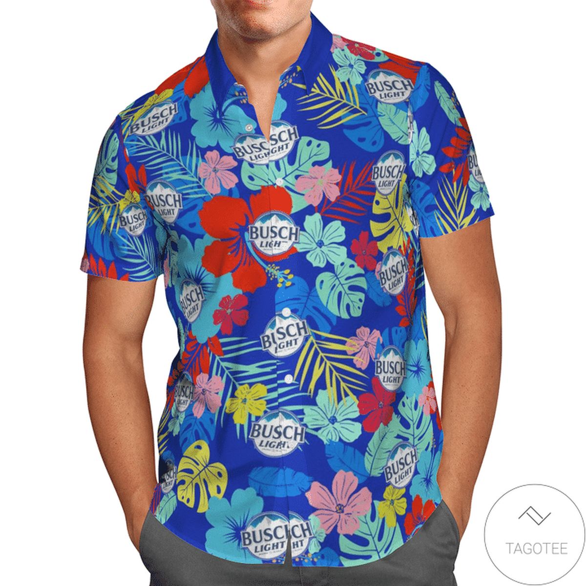 Busch Light Flower Hawaiian Shirt Busch Light Flower Hawaiian Shirt