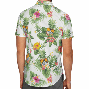 Busch Light Hibiscus Flower Hawaiian Shirt