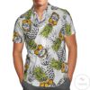 Busch Light Pineapple White Hawaiian Shirt