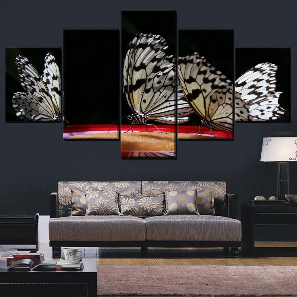 Butterfly 36 - Animal 5 Panel Canvas Art Wall Decor Butterfly 36 - Animal 5 Panel Canvas Art Wall Decor