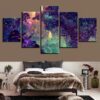 Butterfly Firefly - Nature 5 Panel Canvas Art Wall Decor