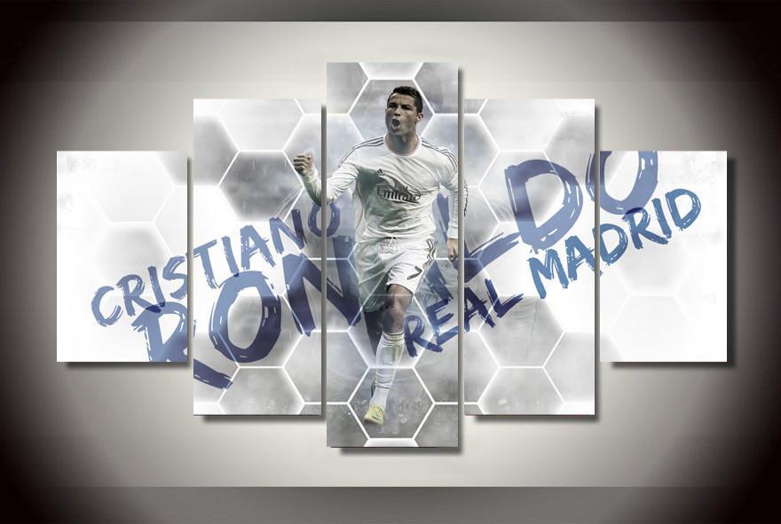 C Ronaldo - Famous Person 5 Panel Canvas Art Wall Decor C Ronaldo - Famous Person 5 Panel Canvas Art Wall Decor