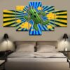 Cactus 3 - Nature 5 Panel Canvas Art Wall Decor
