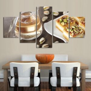 Cake 25 - Kitchen 5 Panel Canvas Art Wall Decor