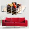 Cake 26 - Kitchen 5 Panel Canvas Art Wall Decor