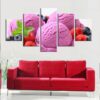 Cake 27 - Kitchen 5 Panel Canvas Art Wall Decor