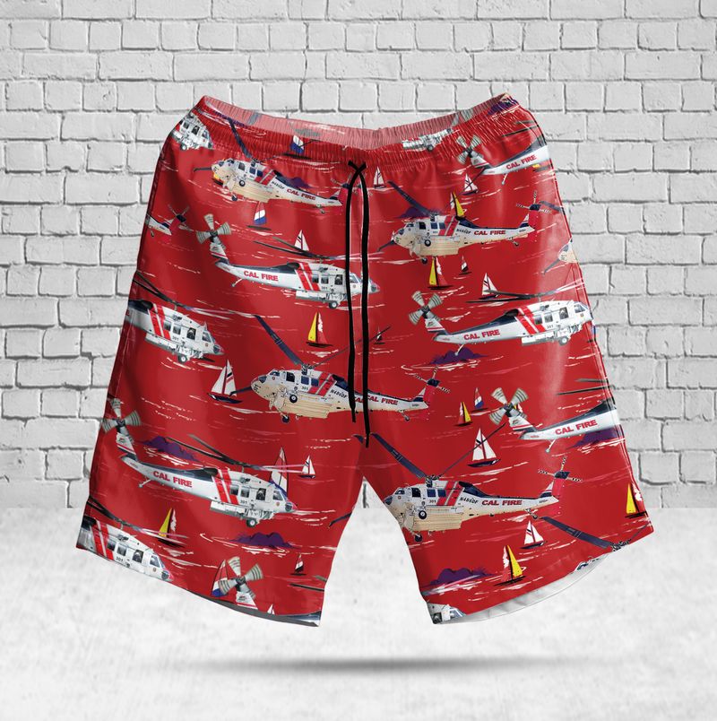 Cal Fire Helicopters 301 Hawaiian Shirt Cal Fire Helicopters 301 Hawaiian Shirt