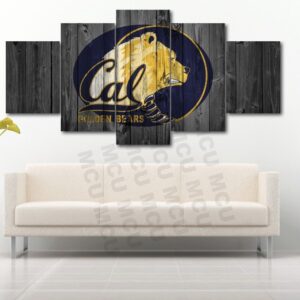 California Golden Bears College - Sport 5 Panel Canvas Art Wall Decor