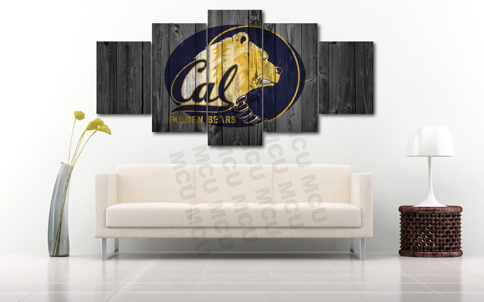 California Golden Bears College - Sport 5 Panel Canvas Art Wall Decor California Golden Bears College - Sport 5 Panel Canvas Art Wall Decor