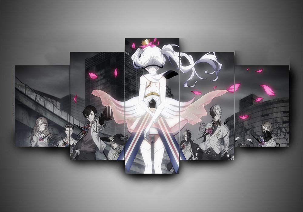Caligula - Anime 5 Panel Canvas Art Wall Decor Caligula - Anime 5 Panel Canvas Art Wall Decor