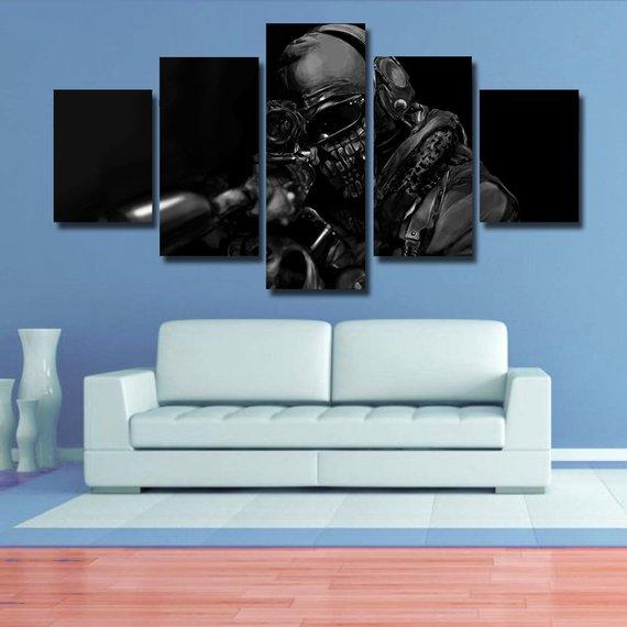 Call Of Duty 20 - Gaming 5 Panel Canvas Art Wall Decor Call Of Duty 20 - Gaming 5 Panel Canvas Art Wall Decor