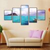 Calm Waters 2 - Nature 5 Panel Canvas Art Wall Decor