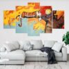 Calvin And Hobbes 2 - Cartoon 5 Panel Canvas Art Wall Decor