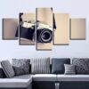 Camera 1 - Abstract 5 Panel Canvas Art Wall Decor