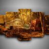 Camping 1 - Sport 5 Panel Canvas Art Wall Decor