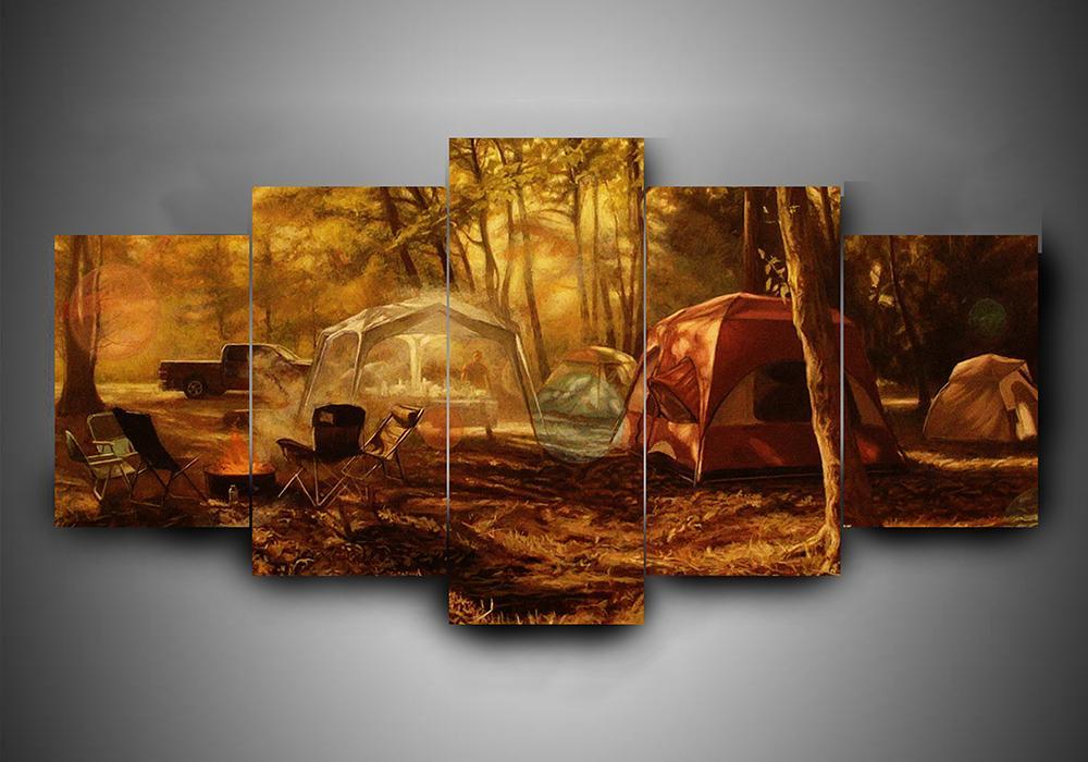 Camping 1 - Sport 5 Panel Canvas Art Wall Decor Camping 1 - Sport 5 Panel Canvas Art Wall Decor
