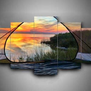 Camping 2 - Sport 5 Panel Canvas Art Wall Decor