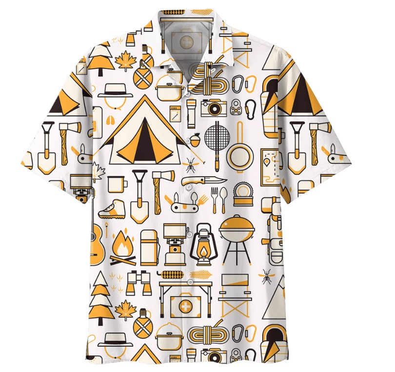 Camping Hawaiian Shirt Camping Hawaiian Shirt