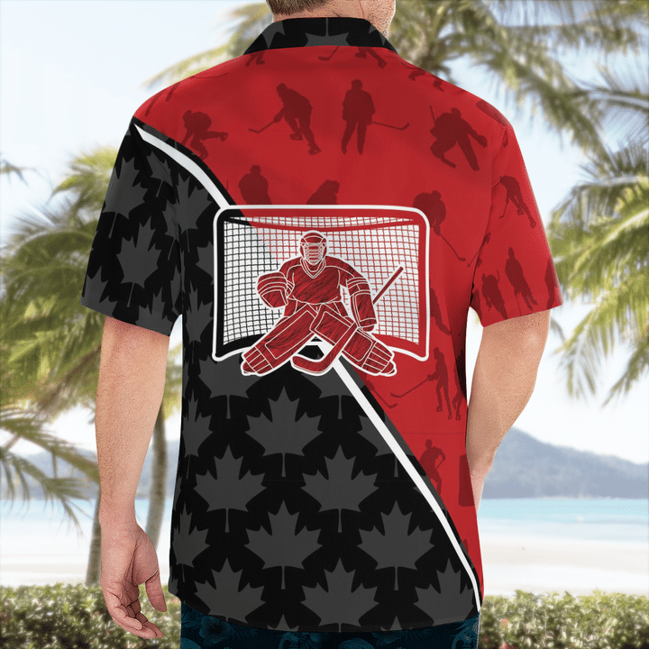 Canadian Ice Hockey Player Hawaiian Shirt Canadian Ice Hockey Player Hawaiian Shirt
