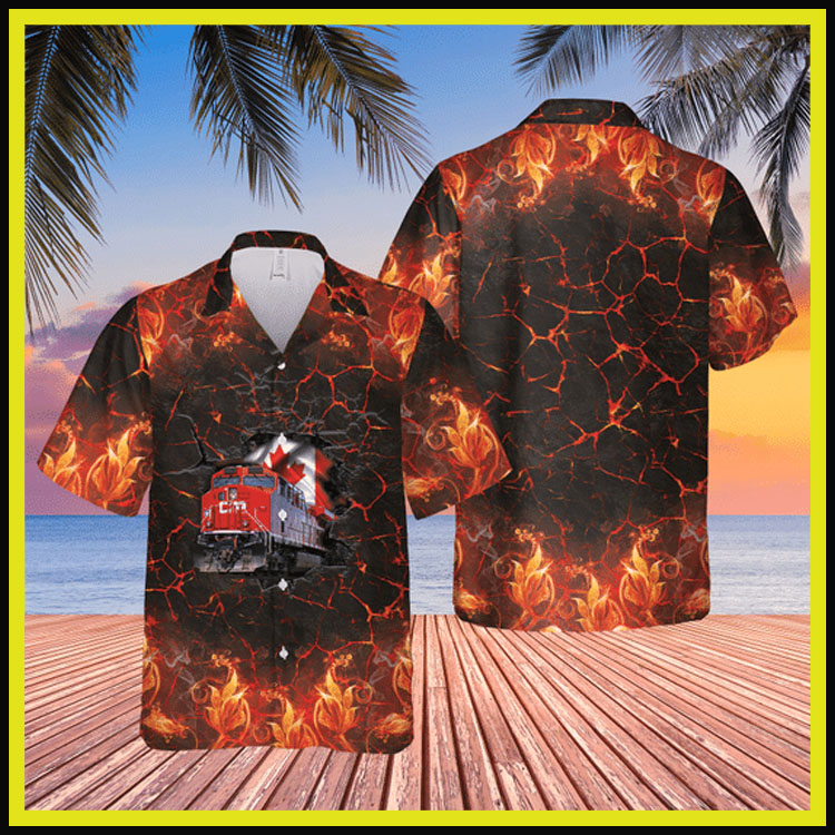 Canadian Train Driver Locomotive 2 Hawaiian Shirt Canadian Train Driver Locomotive 2 Hawaiian Shirt