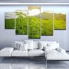 Cannabis Fields 1 - Nature 5 Panel Canvas Art Wall Decor
