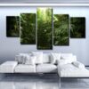 Cannabis Jungle - Nature 5 Panel Canvas Art Wall Decor