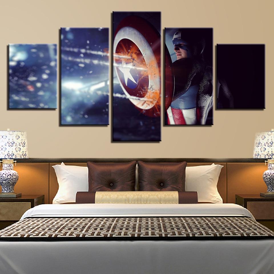 Captain America 22 - DC 5 Panel Canvas Art Wall Decor Captain America 22 - DC 5 Panel Canvas Art Wall Decor