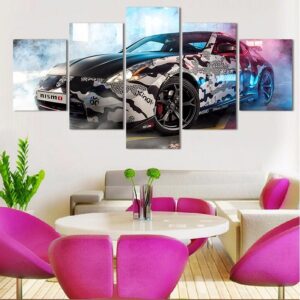 Car 99 - Automative 5 Panel Canvas Art Wall Decor