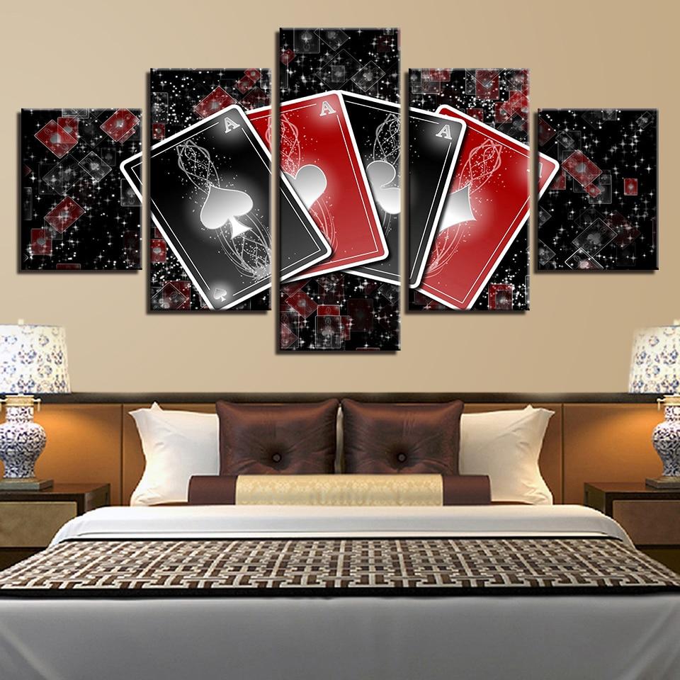 Card 2 - Gaming 5 Panel Canvas Art Wall Decor Card 2 - Gaming 5 Panel Canvas Art Wall Decor