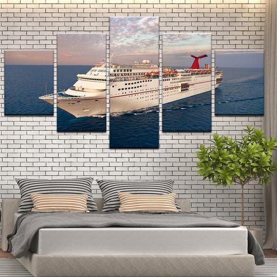 Carnival Cruise Lines Ecstasy Ship - Automative 5 Panel Canvas Art Wall Decor Carnival Cruise Lines Ecstasy Ship - Automative 5 Panel Canvas Art Wall Decor