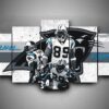 Carolina Panthers 3 - Sport 5 Panel Canvas Art Wall Decor